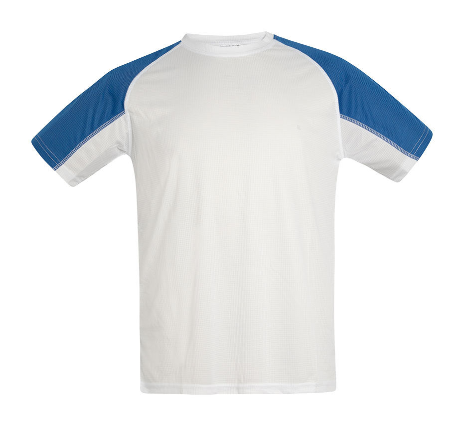 CAMISETA DYNAMIC COMBO Acqua Royal — Blanco / Royal, vista frontal