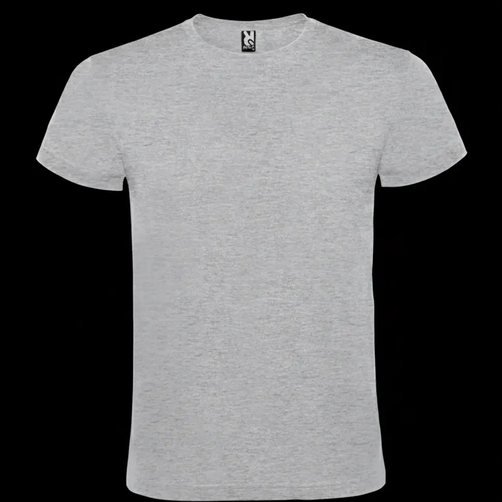 Camiseta algodón atomic gris, vista frontal