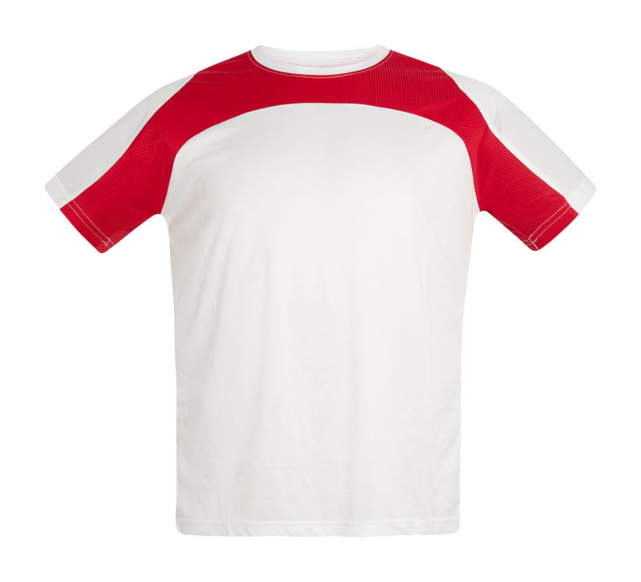 CAMISETA TÉCNICA ARMOUR Acqua Royal — Blanco / Rojo, vista frontal