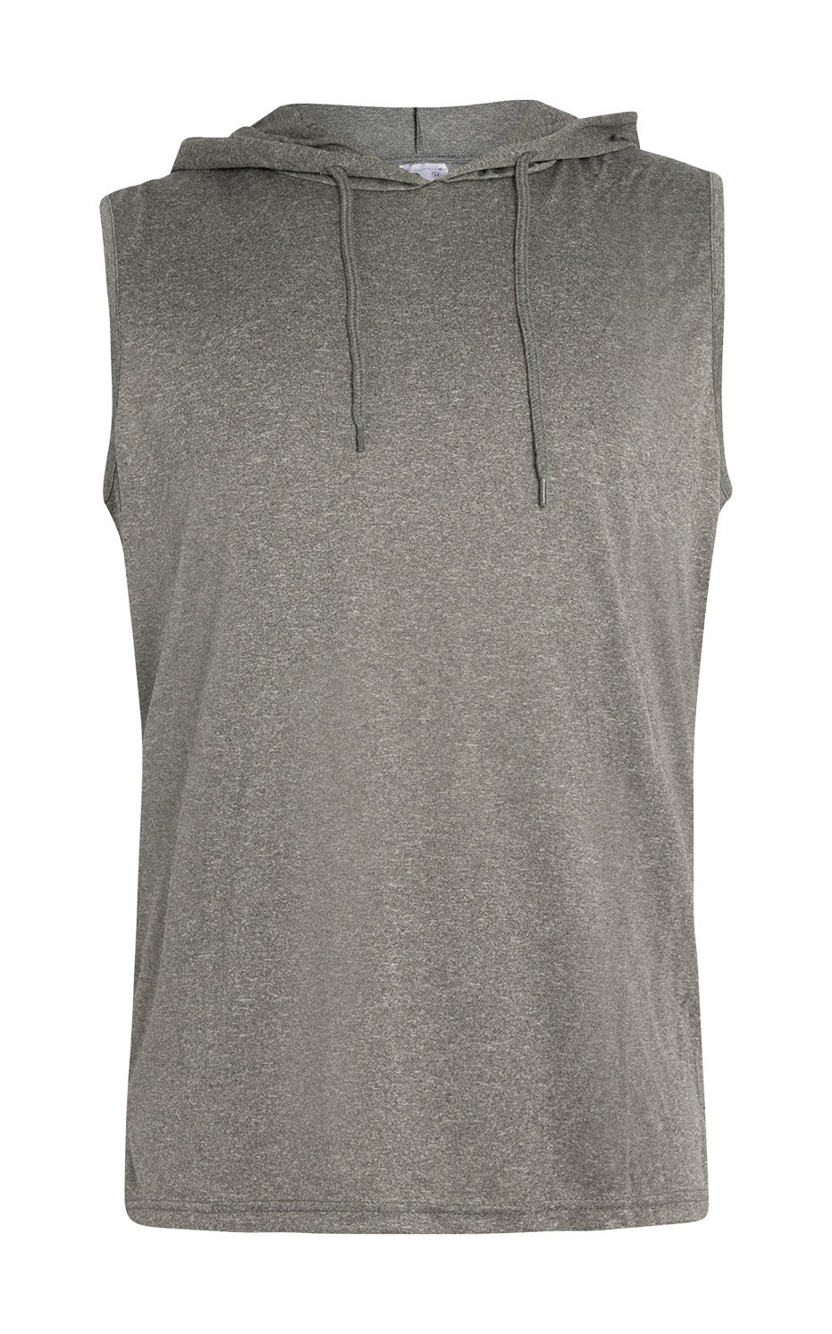 CAMISETA TÉCNICA GYM CAPUCHA Acqua Royal — Gris Vigoré, vista frontal