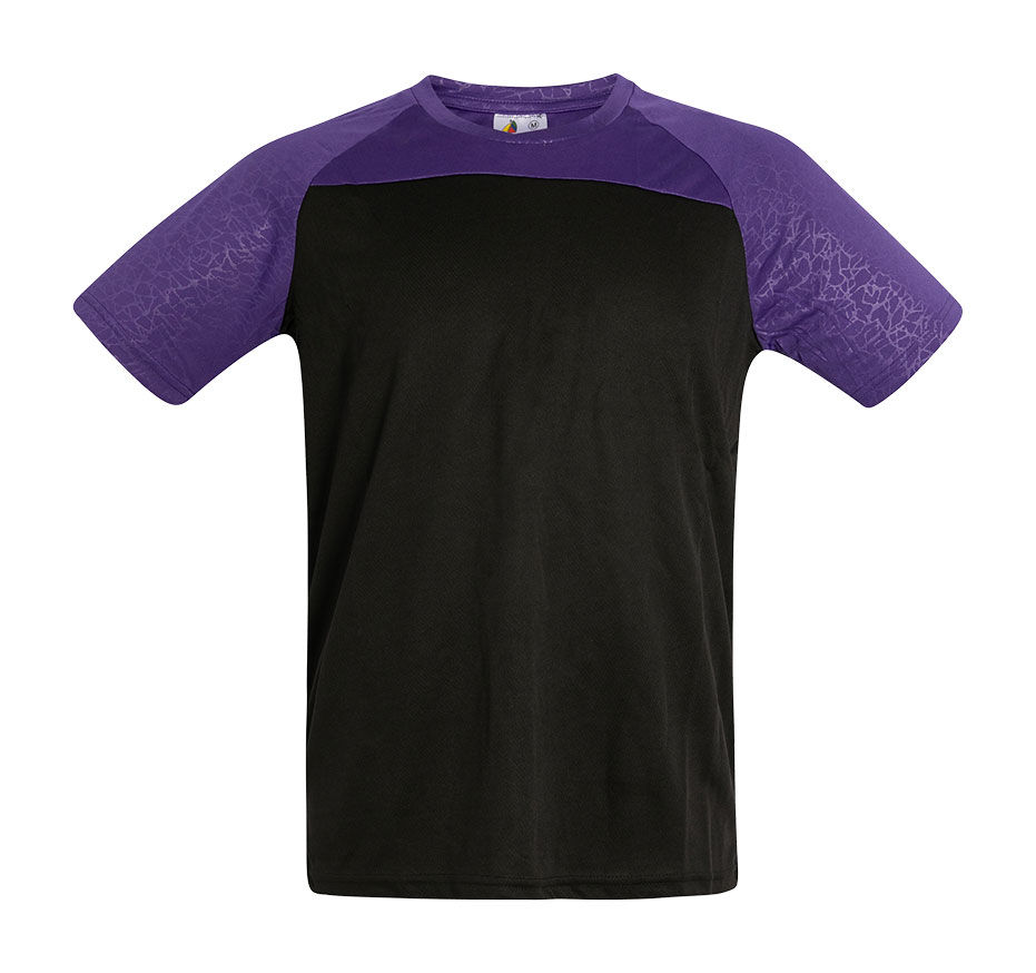CAMISETA ALPE Acqua Royal — Morado / Negro, vista frontal