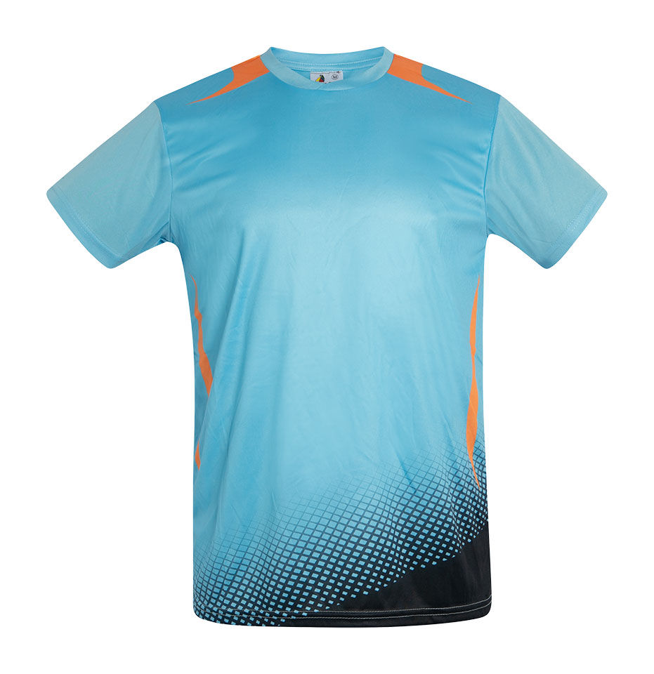 CAMISETA ELITE Acqua Royal — Celeste / Marino, vista frontal