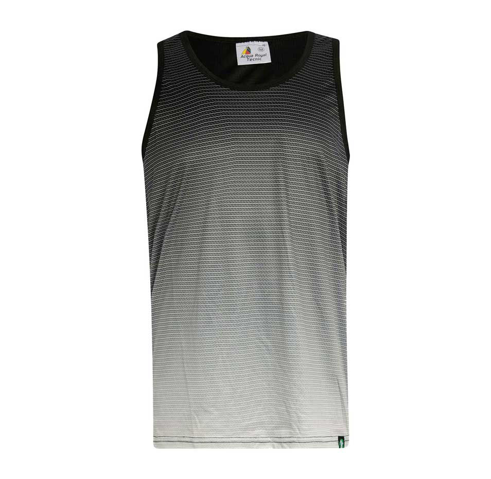 CAMISETA TÉCNICA TIRANTES FAST Acqua Royal — Gris / Negro, vista frontal