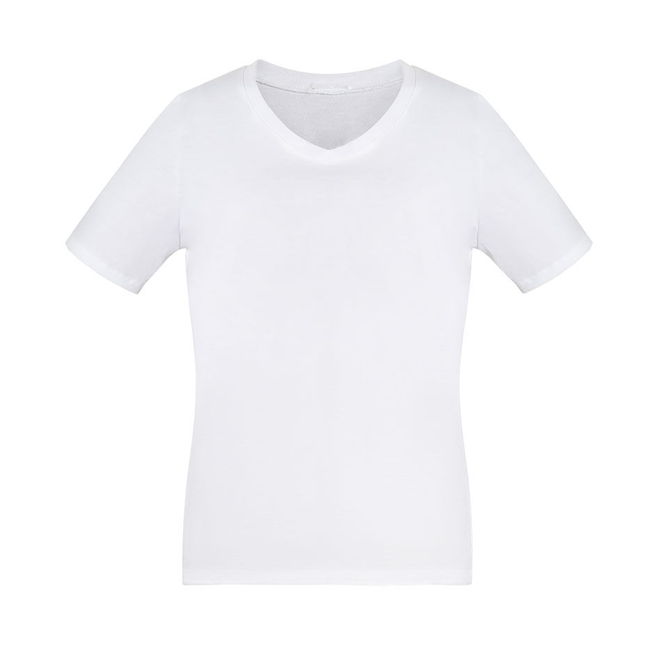 CAMISETA ALGODÓN 150G MUJER Acqua Royal — Blanco, vista frontal