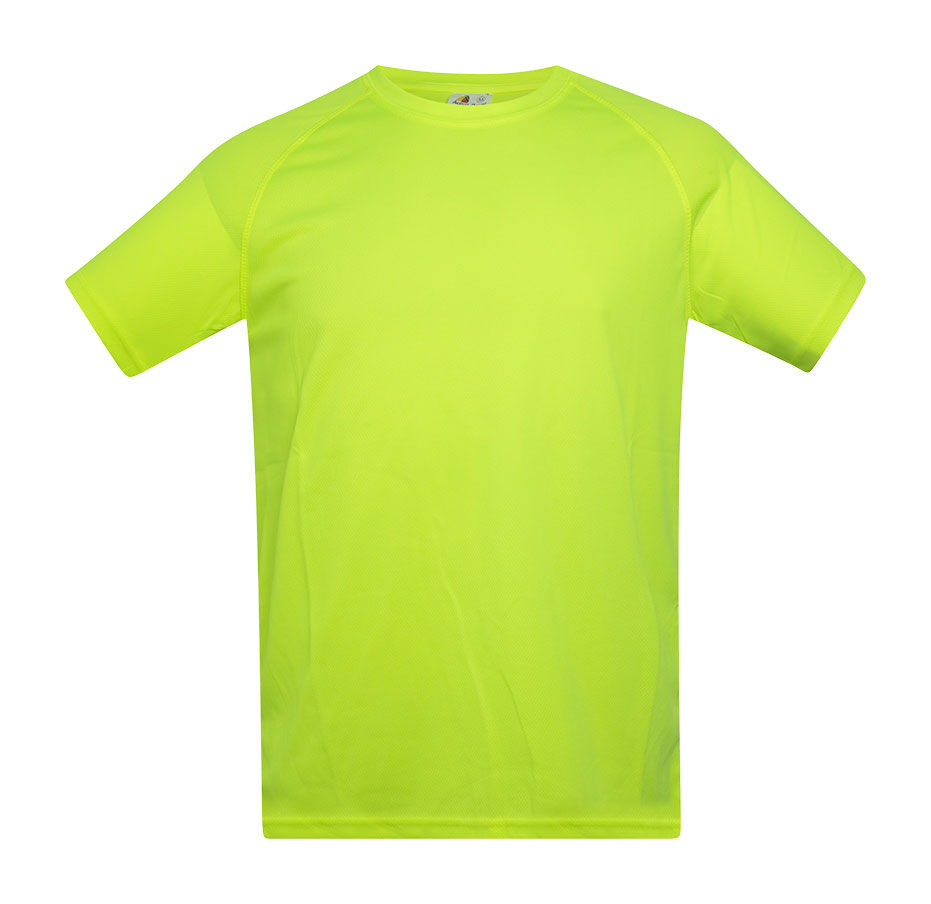 CAMISETA ECOTEX Acqua Royal — Amarillo Fluor, vista frontal