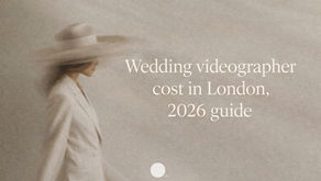 Wedding Videographer cost in London 2026 guide