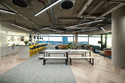 reception of commercial space