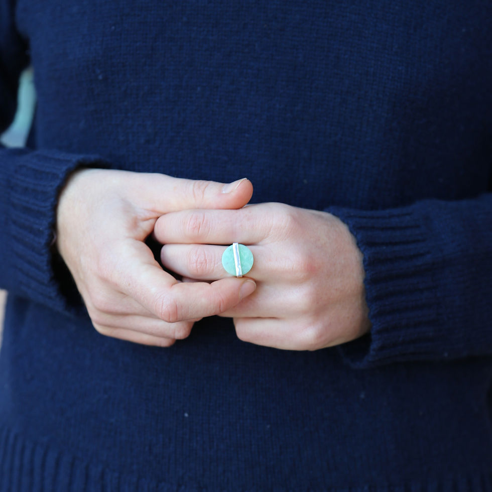 Thumbnail: Anello a tutto tondo // Chrysoprase