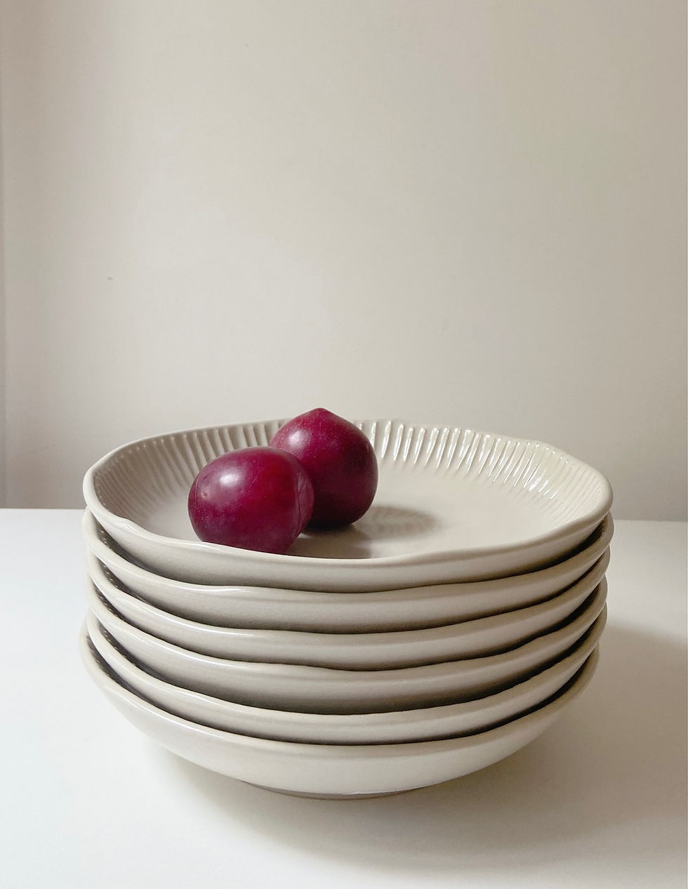 Miniatura: conjunto 6 pratos fundos stoneware