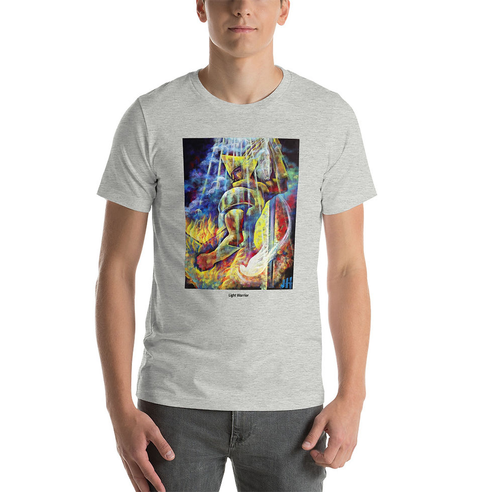 섬네일: Short-Sleeve Unisex T-Shirt- Light Warrior