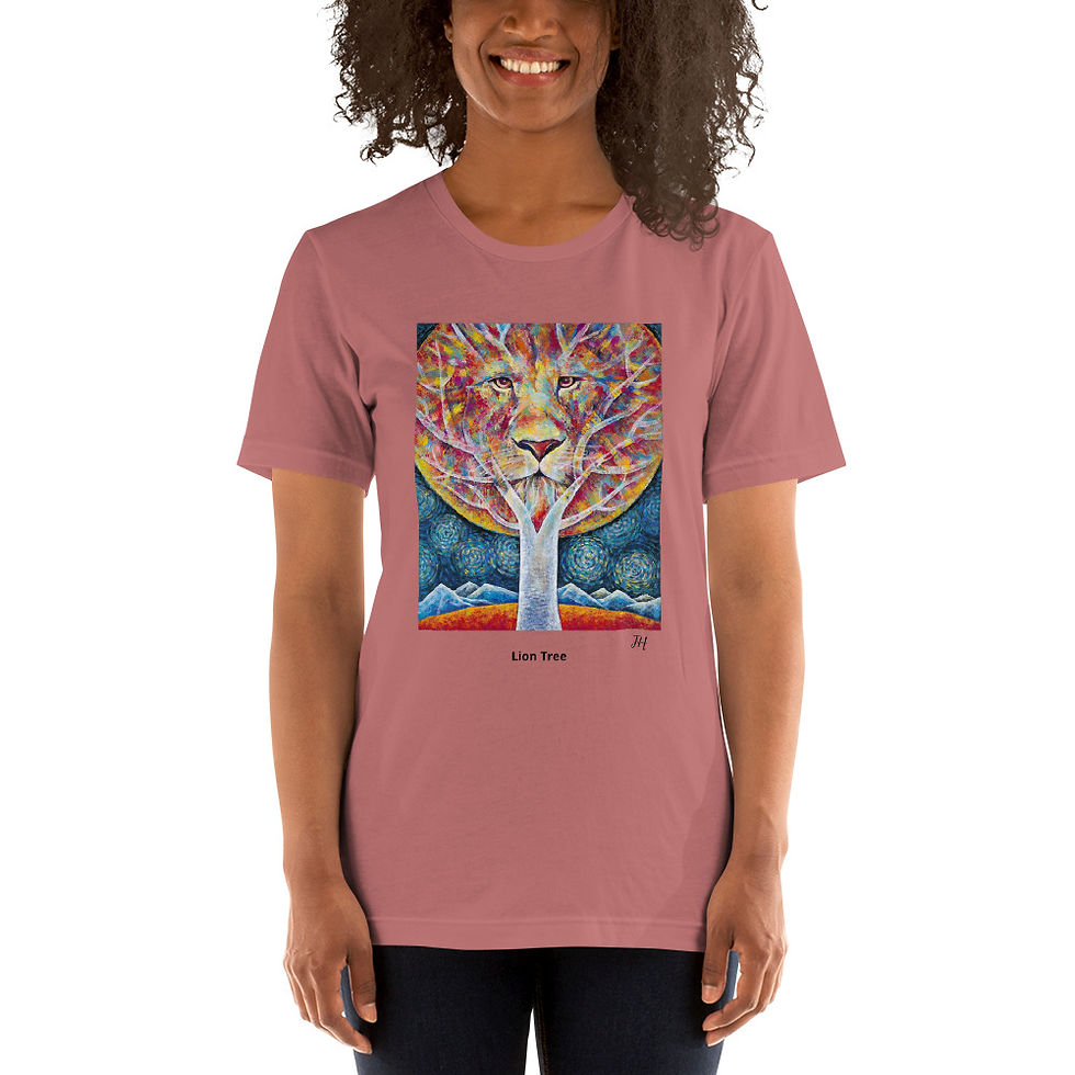 섬네일: Short-Sleeve Unisex T-Shirt -Lion Tree