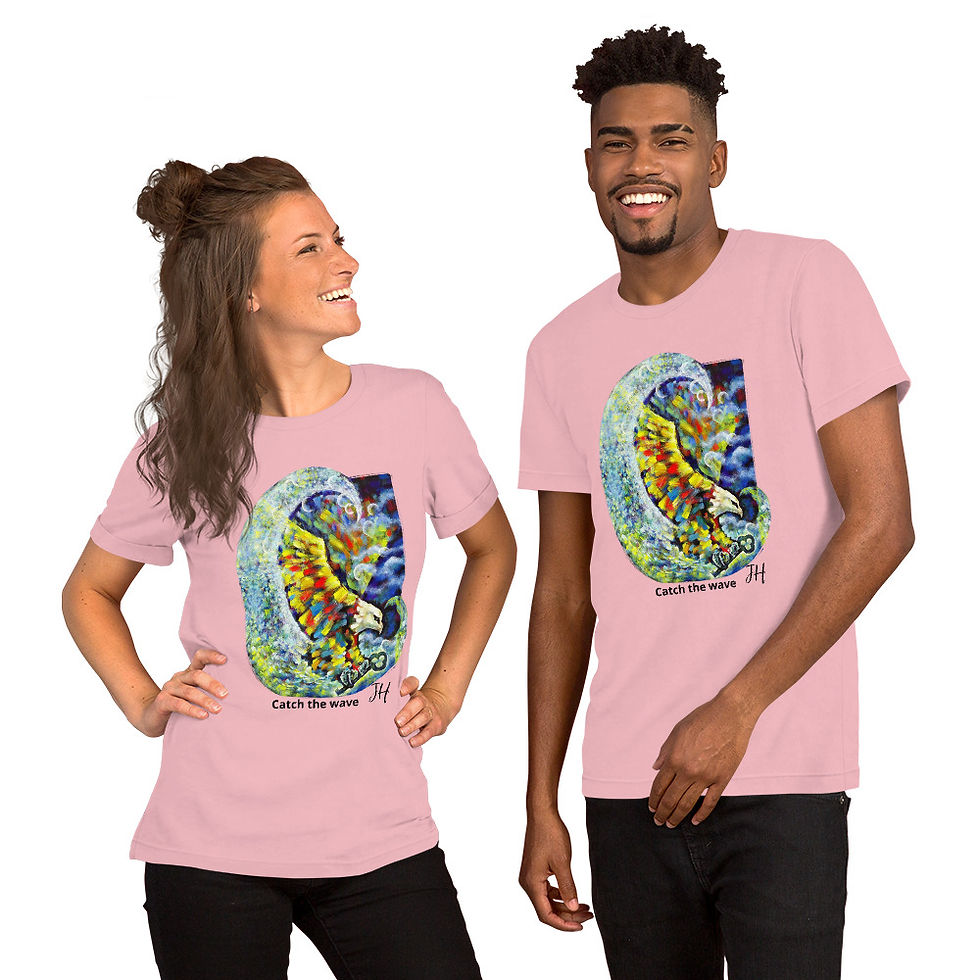 섬네일: Short-Sleeve Unisex T-Shirt - Catch the Wave