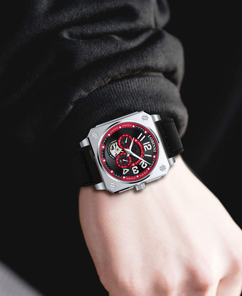 Hình thu nhỏ: Đồng hồ nam chính hãng LOBINNI L16065-1 (Phiên Bản Đồng Hồ Thể Thao Cực Chất)