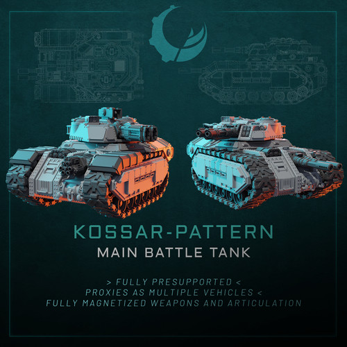Kossar-Pattern Main Battle Tank | Necrotech Prints