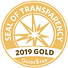 Guidestar's Gold Seal of Transparency:  2019 Gold