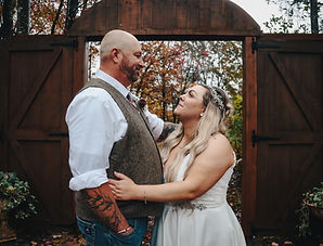 A couples intimate moment following their fall wedding in Conneticut. Captured by Heinemann Imges