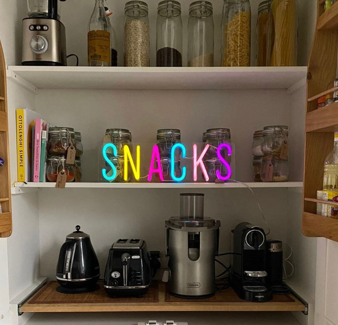 Snacks - Signe en néon LED