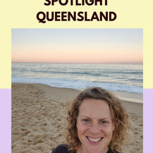 beach in queensland person smiling