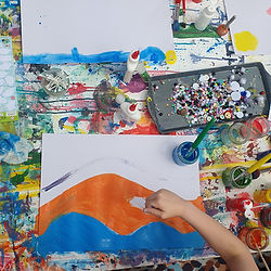 creating painting