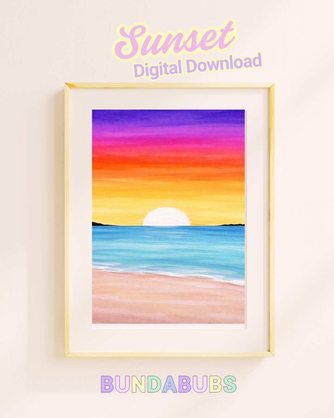Digital Download: Paint Along Sunset