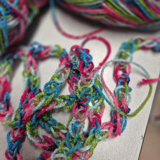 Christmas Finger Knitting Activity