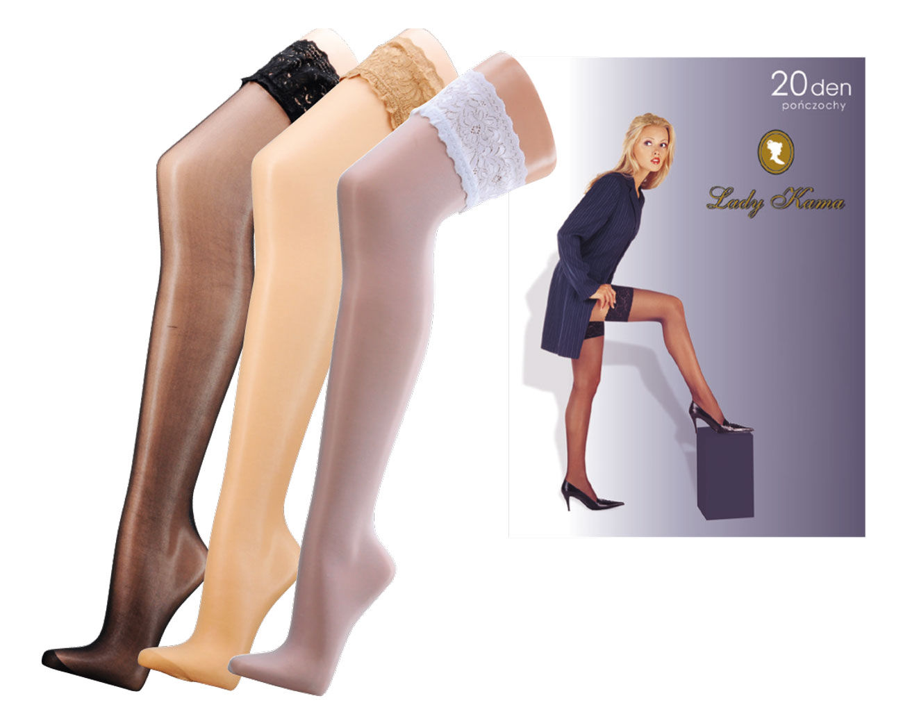 Damenstrümpfe „Halterlos“, 15 den