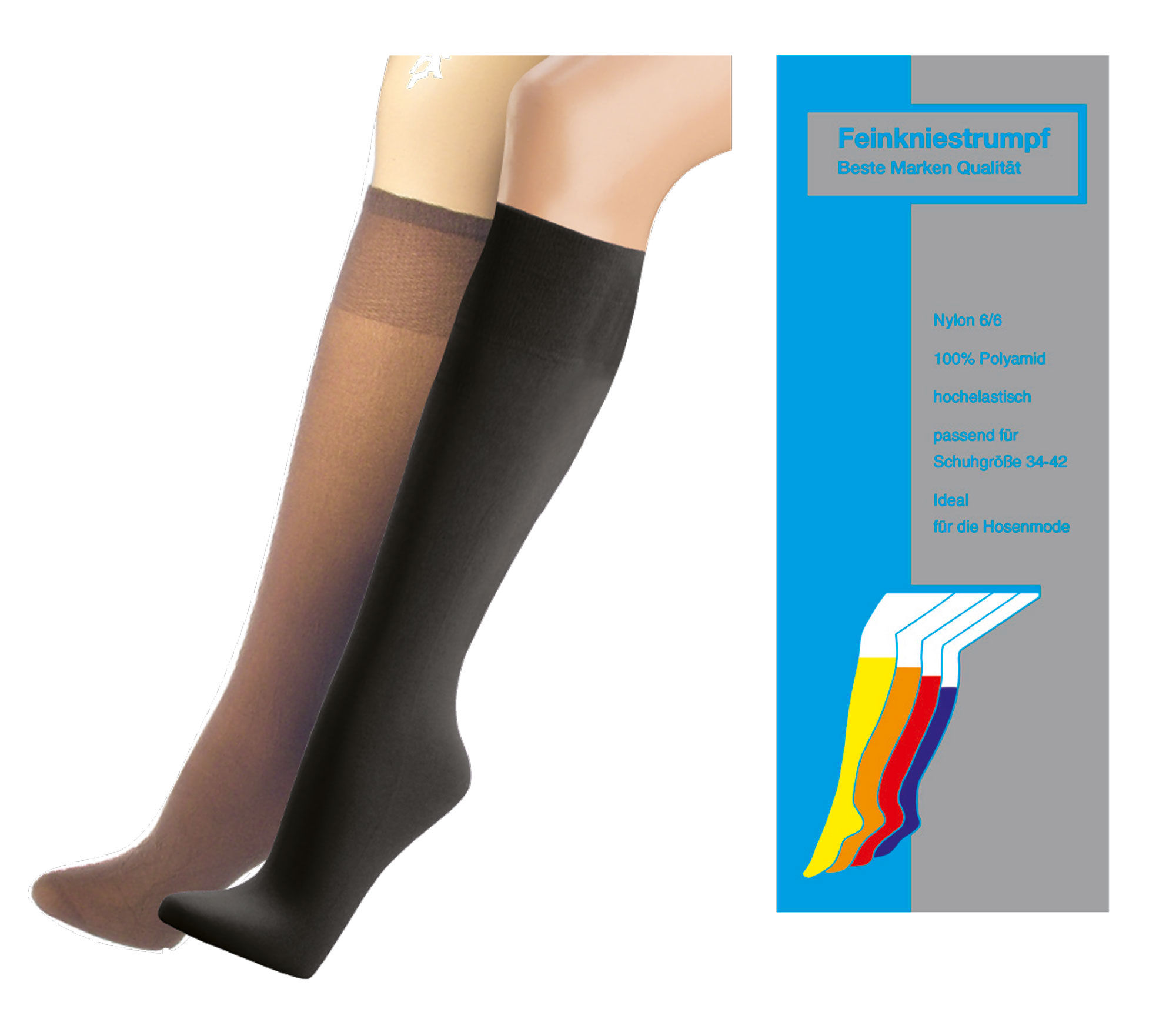 Knie-Fein-Strümpfe, 70 den