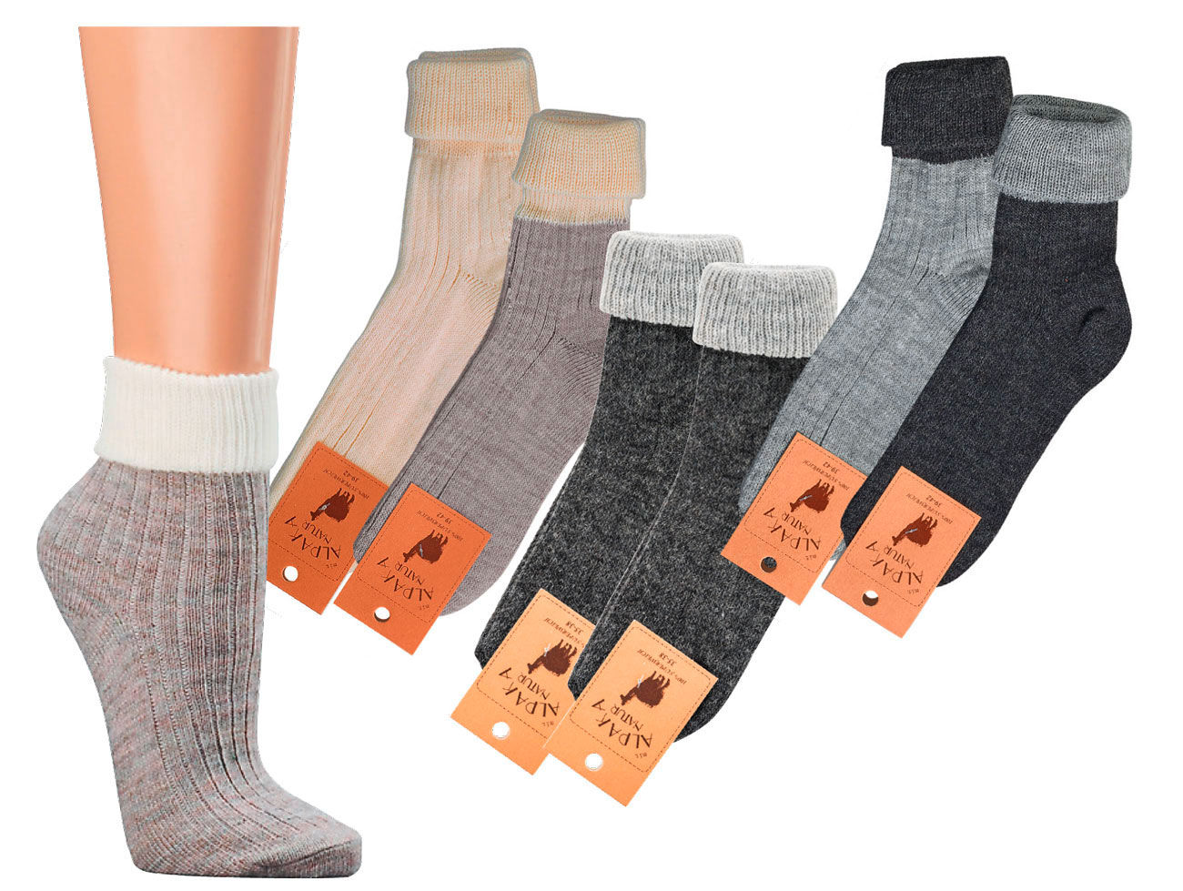 Socken Unisex Alpaka-Wolle