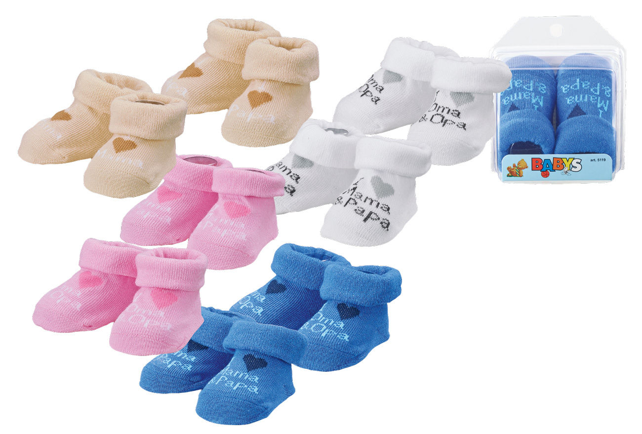 Erstlings-Söckchen „I love...“ in Geschenkbox