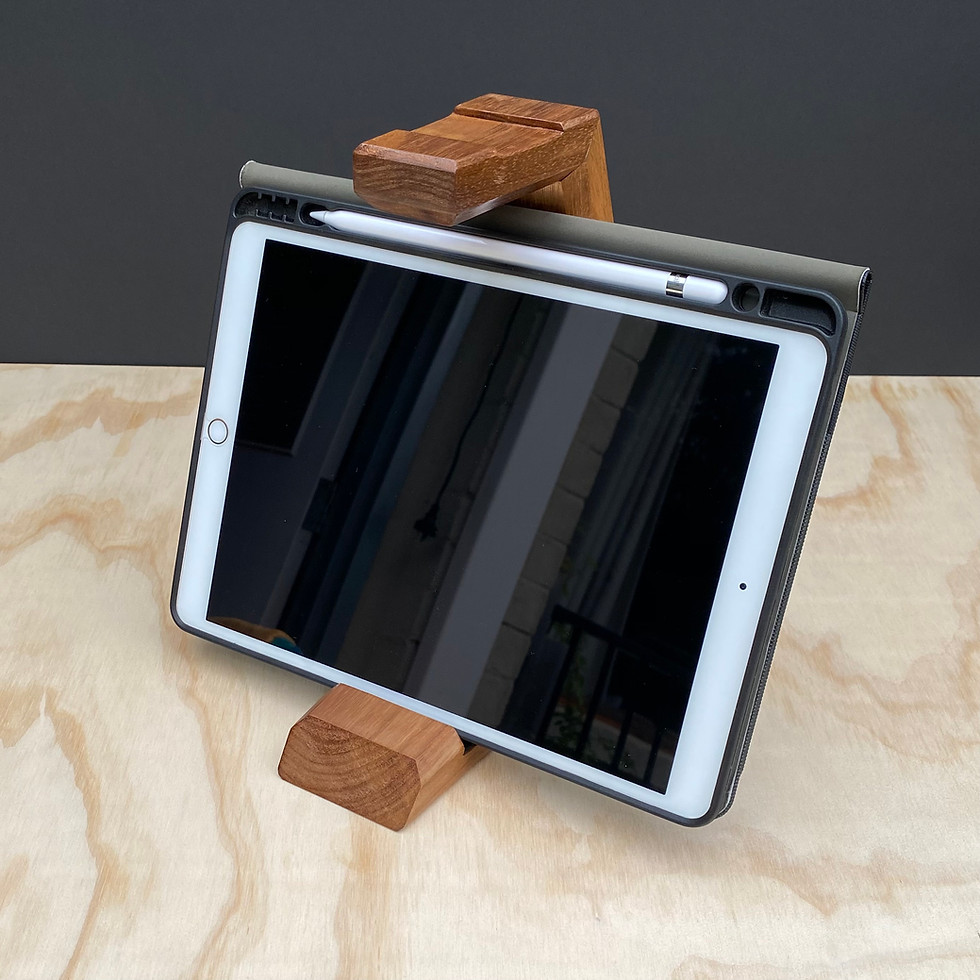 Thumbnail: Headphone stand with iPad in dedicated recess