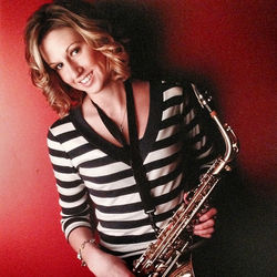 Ms. Erynn and her saxophone