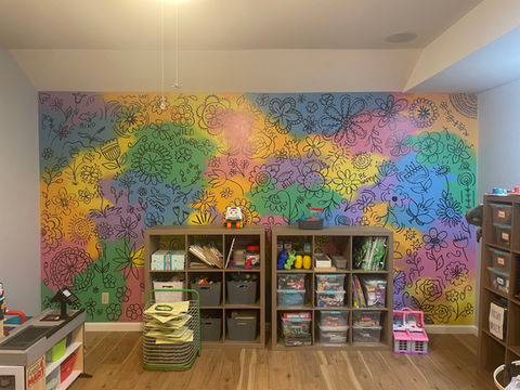 Color Melt Flower Doodle