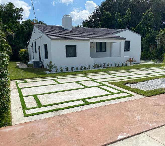 Renovated house and patio