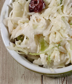 This isn’t your standard picnic slaw. I add lemon juice for zing, vegan mayo for creaminess, a touch of sugar for balance, and dried cranberries for a pop of sweetness and texture. It’s fresh, crunchy, and perfect for pairing with anything from burgers to brunch.