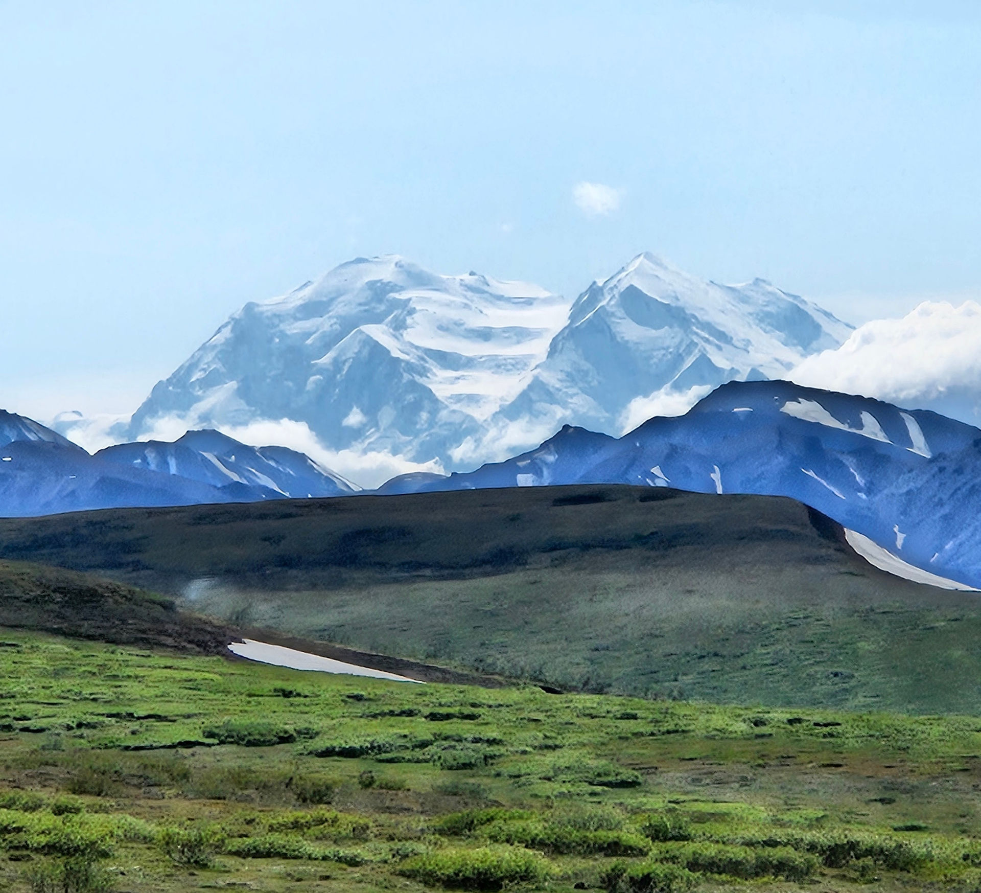 Laughing together on the Oxbow Loop Trail, Denali National Park