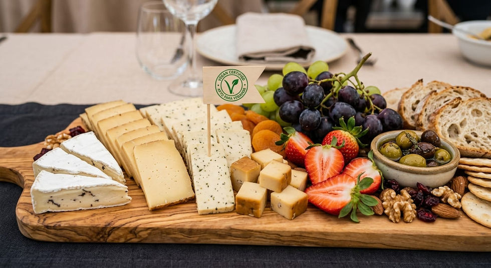 Tabla premium de quesos veganos