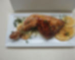 Trasero de pollo asado