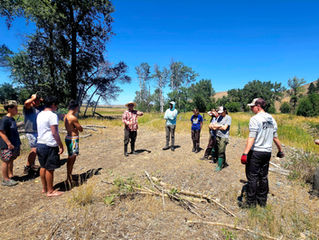 High school students from the Nez Perce Tribe, Wallowa County, and La Grande converged together for a day of planting and beaver dam modifications.Â
