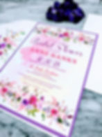 invitations, bridal, shower, paper, lettered lingo