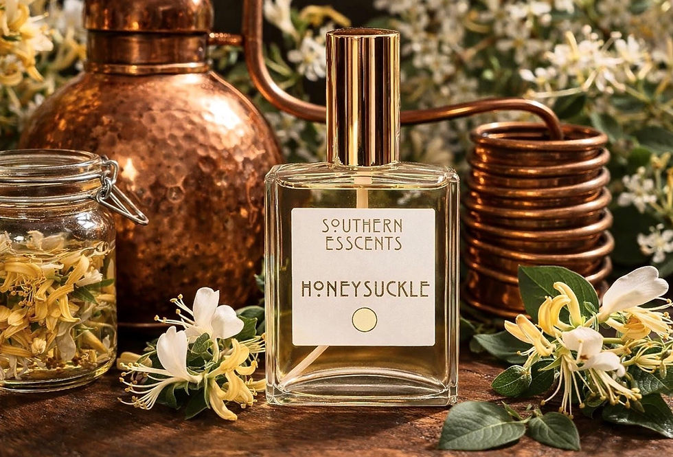 Thumbnail: Honeysuckle Perfume: Natural Essential Oils, Sweet Floral Fragrance 2oz/60mL