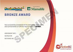 Little H20 Swim School Condominium Coaches Singapore Swimming Lessons Swimsafer Bronze