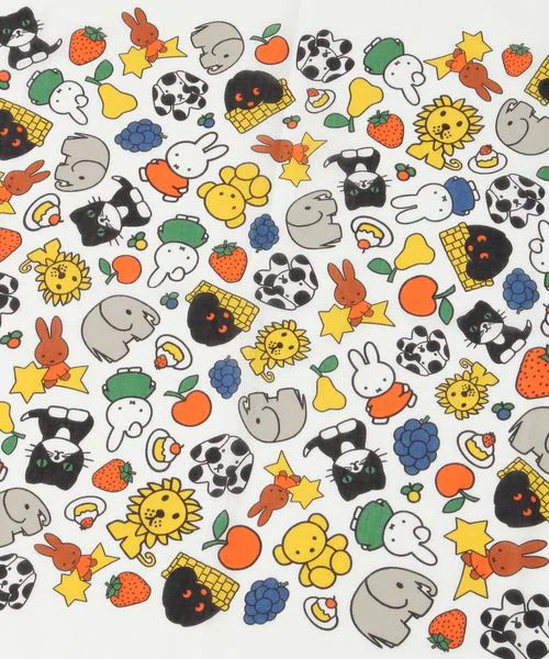 縮圖：預訂 Studio Clip x Miffy 棉質薄方巾 （藍色Miffy)