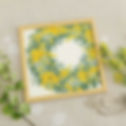 平野明子Cross Stitch Frame <Mimosa Wreath>