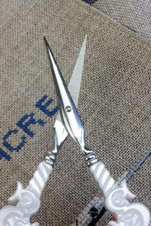 Thumbnail: SAJOU MOTHER OF PEARL STYLE EMBROIDERY SCISSORS - "S" MOTIF
