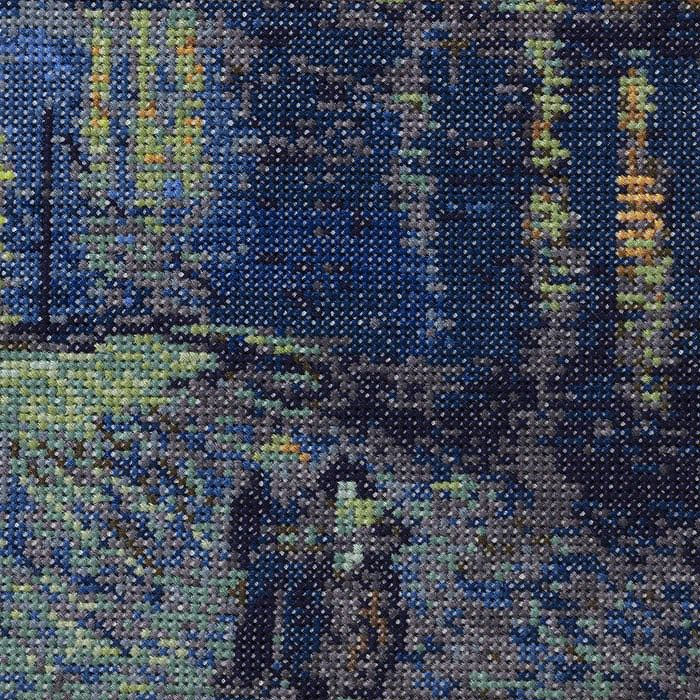 Thumbnail: Cross Stitch Frame <Starry Night over the Rhône River>