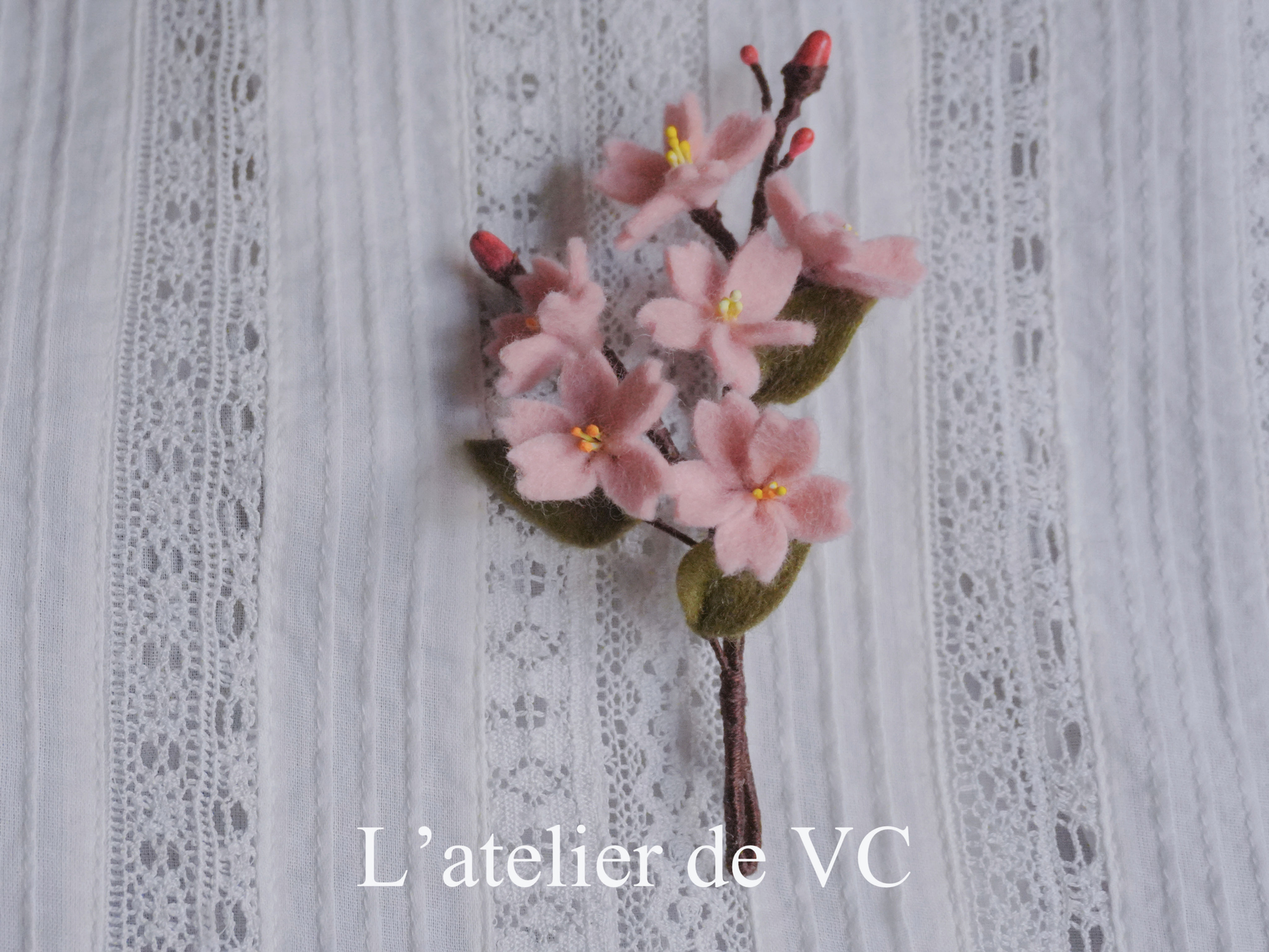 Sakura Fabric Brooch/Necklace