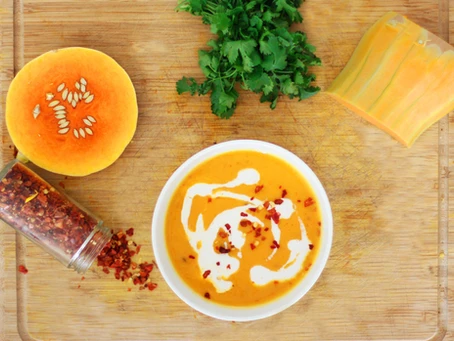 Cauliflower & Butternut Squash Soup {Recipe}