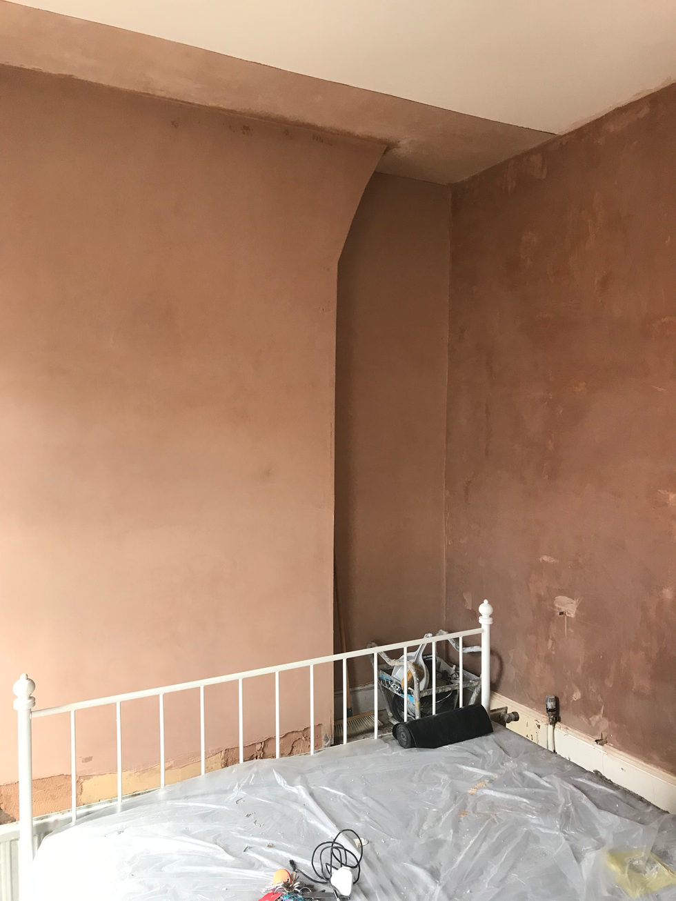 Reddish replaster