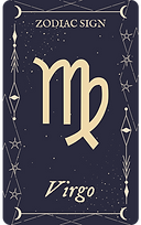 Virgo Zodiac Sign Reading Card