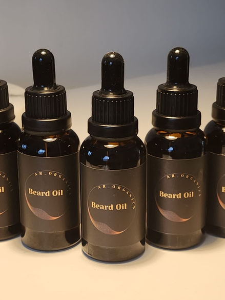 collection of beard oils